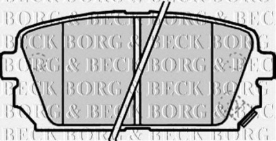 BORG & BECK bbp2179 -  Комплект тормозных колодок, дисковый тормоз
